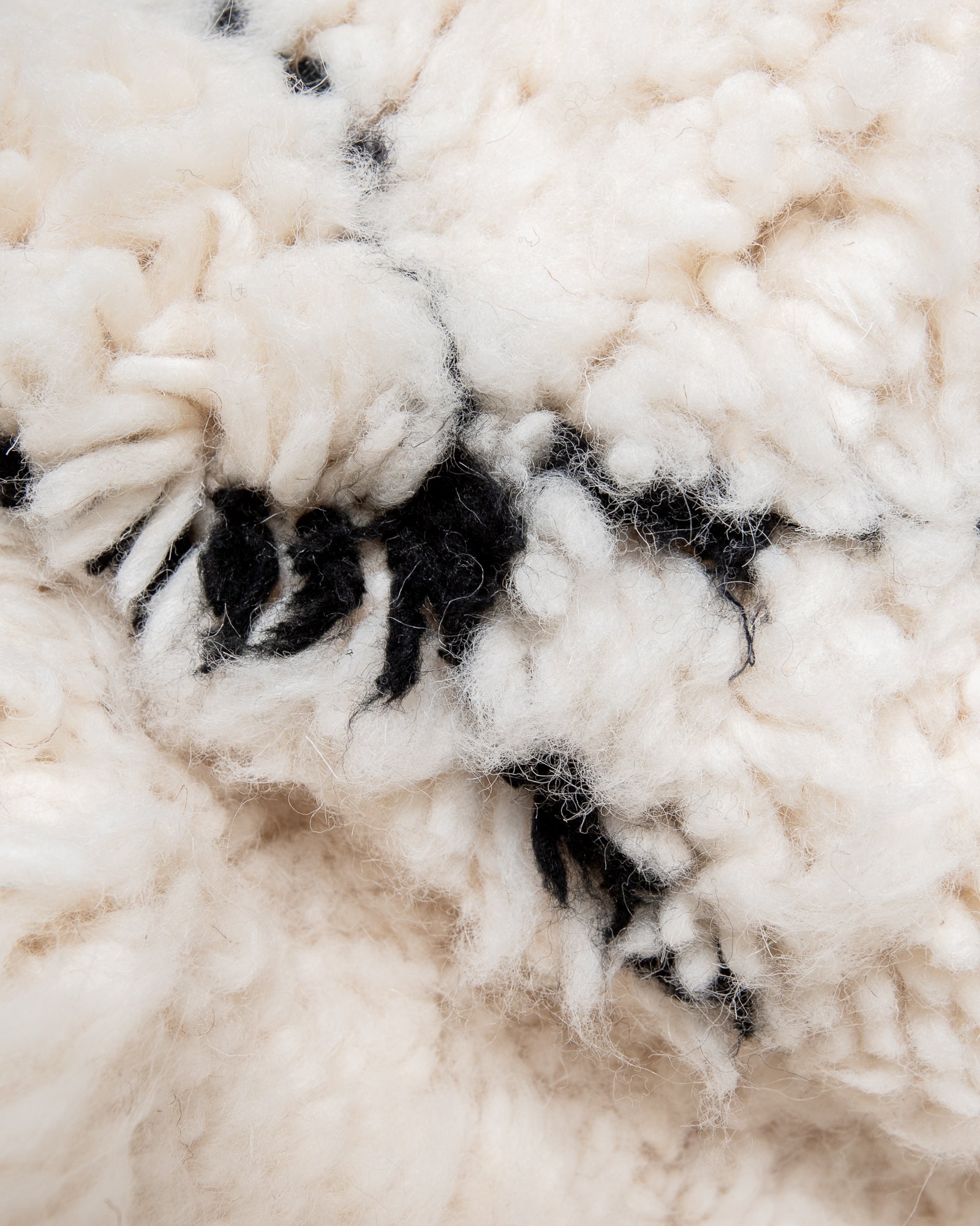 Modern, designer, handcrafted Berber rug from Morocco. Beniourain carpet with beautiful colours and patterns and fluffy wool texture.